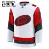 Lasten NHL Carolina Hurricanes Pelipaita 2025-26 Fanatics Premium Sebastian Aho Vieras Valkoinen